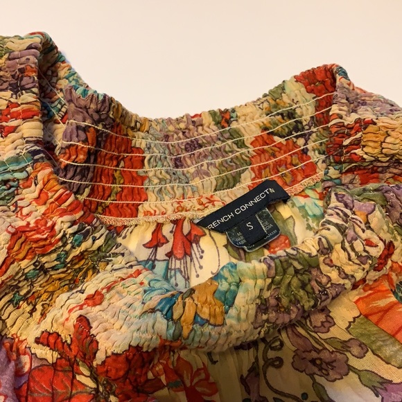 French Connection Sheer Chinoiserie Print Tunic - Women’s Size Small - Picture 6 of 6